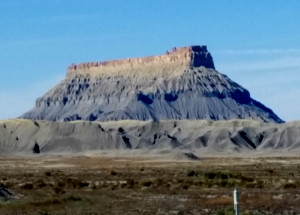 A view of Factory Butte