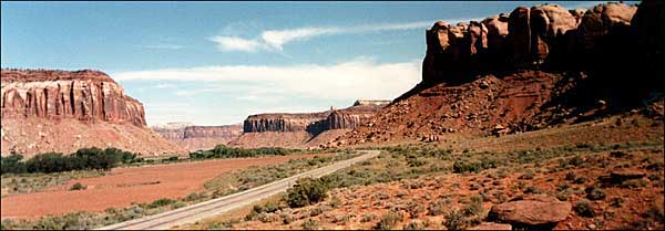 Panorama of Indian Creek Corridor Scenic Byway