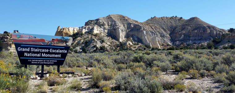 Entering Grand Staircase-Escalante National Monument along Highway 12 Scenic Byway