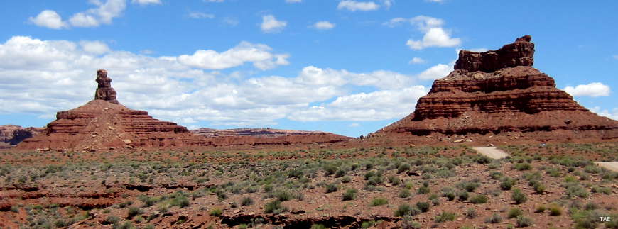 In the Valley of the Gods area north of Mexican Hat