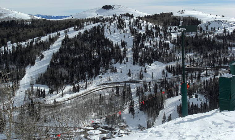 Deer Valley Resort: A view from the Ruby Chairlift View from the Ruby Chairlift at Deer Valley Resort