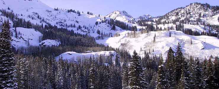 Brighton Ski Resort: A view at the top of the mountain The view at the top of Brighton Ski Resort