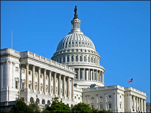 A view of the United states Capitol The United States Capitol