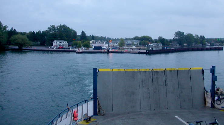 Approaching Madeline Island on the ferry