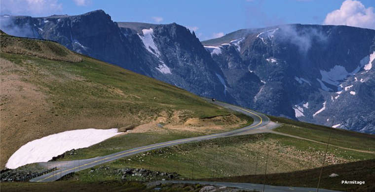 Beartooth Highway: A view coming into Beartooth Pass Coming to Beartooth Pass