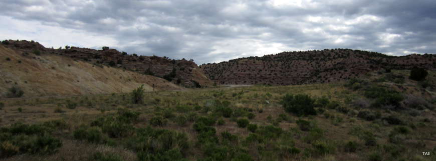 View at the top of the hill just before the state line with Utah
