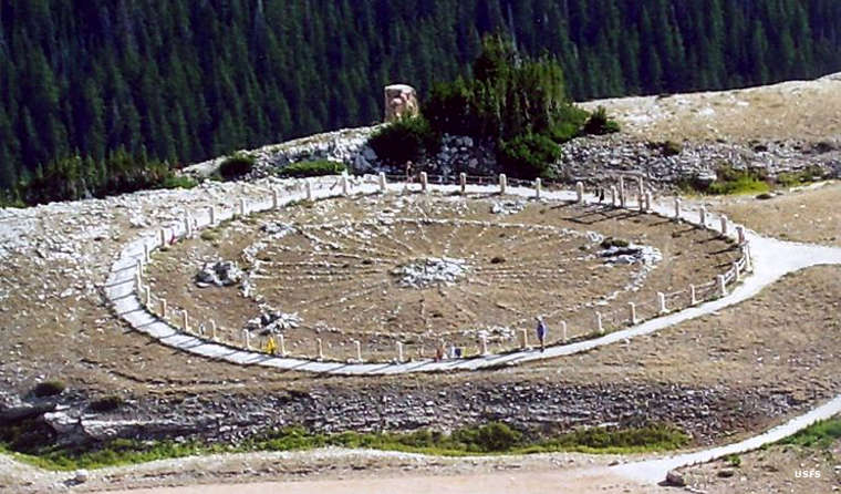 Medicine Wheel Passage: A view of the Medicine Wheel National Historic Landmark along the route Medicine Wheel National Historic Landmark along the Medicine Wheel Passage