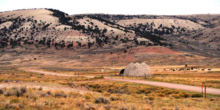 Old charcoal ovens on the Muddy Creek Historic Backway