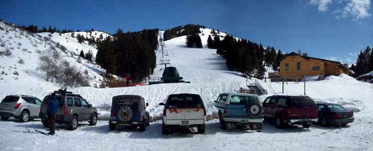 Pine Creek Ski Resort: A view from the bottom of the lift Bottom of the lift at Pine Creek Ski Resort