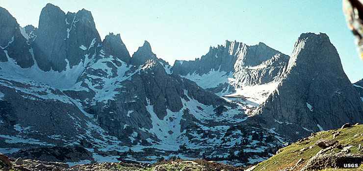 Popo Agie Wilderness: A view of the Cirque of the Towers Cirque of the Towers