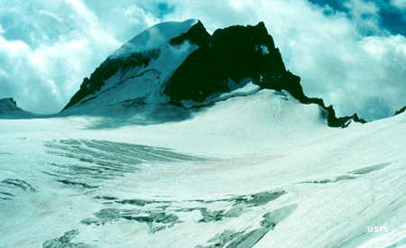 Fitzpatrick Wilderness: A view of Gannett Glacier Gannett Glacier