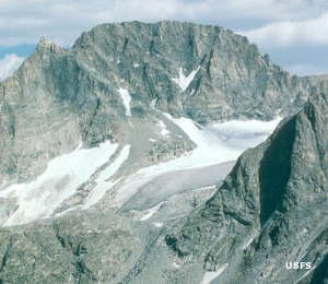 Fitzpatrick Wilderness: A view of Gannett Peak Gannett Peak, in the Fitzpatrick Wilderness