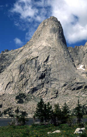 Popo Agie Widerness: A view of Pingora Peak Pingora Peak at Cirque of the Towers