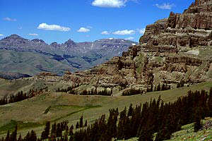 A view in Washakie Wilderness In Washakie Wilderness