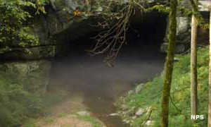 One of the entrances to Russell Cave