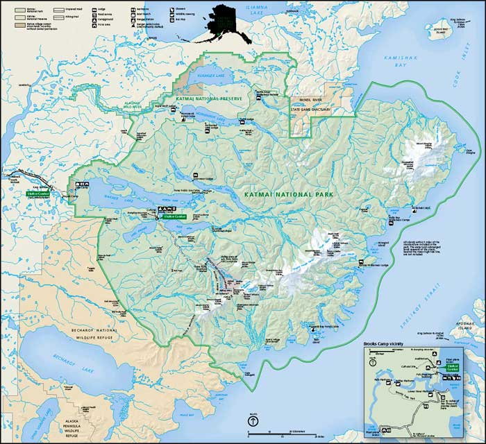 Map of Katmai National Park
