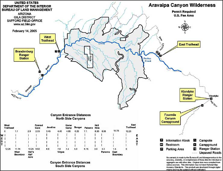 aravaipa canyon directions