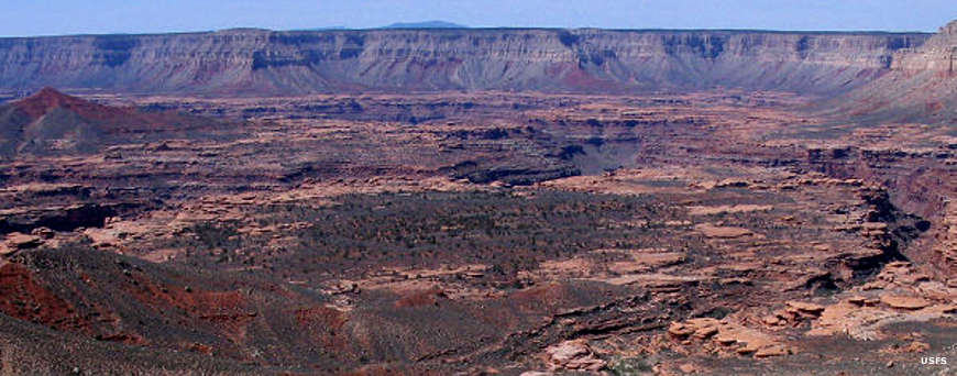Looking over Kanab Creek Wilderness from the canyon rim