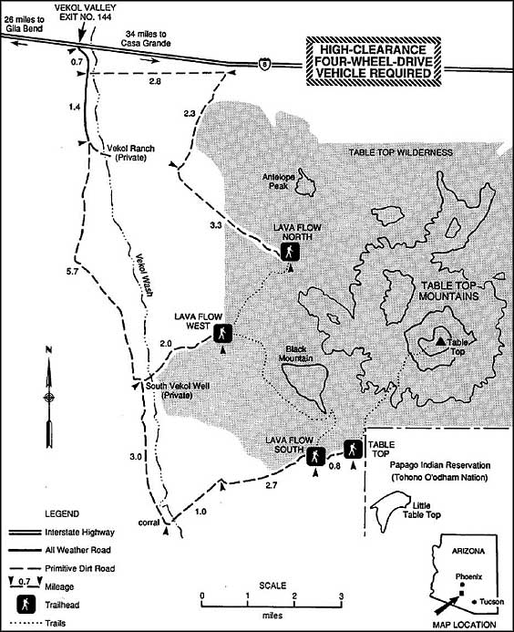 Table Top Wilderness map