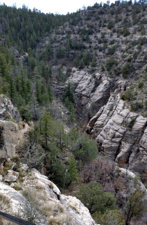 A view of Walnut Canyon
