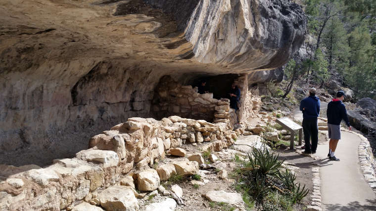 Along the Loop Trail at Walnut Canyon National Monument