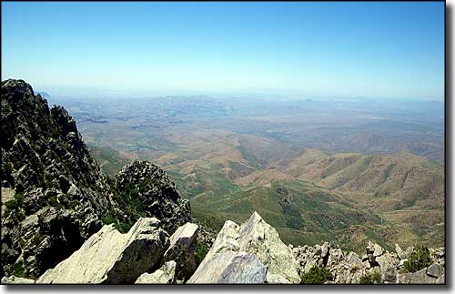 View west from the summit of Browns Peak
