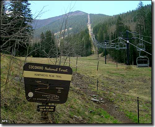 Humphreys Peak Trailhead, Kachina Peaks Wilderness