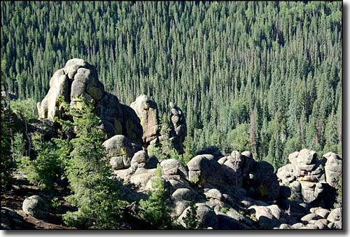 Rock Outcroppings on Mount Baldy