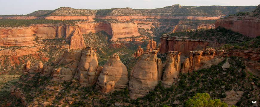 The Coke Ovens formations in Colorado National Monument