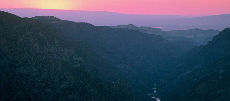 Sunrise over Black Canyon