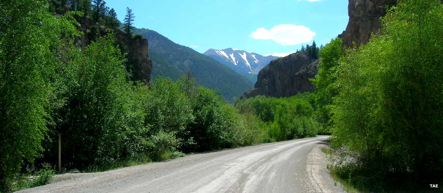 A view along the Engineer Pass Road