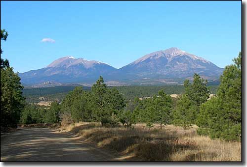 The Spanish Peaks from Gulnare on the Apishapa Road
