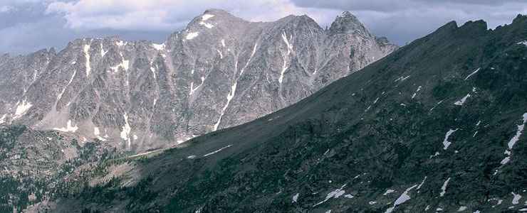 Storm moving in while hiking the Arapaho Pass Trail