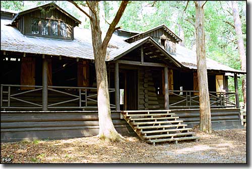 The recreation hall at O'Leno State Park