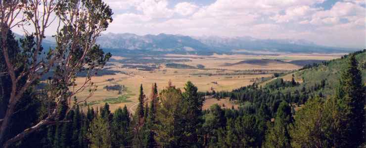 The view from Galena Overlook on the Sawtooth Scenic Byway