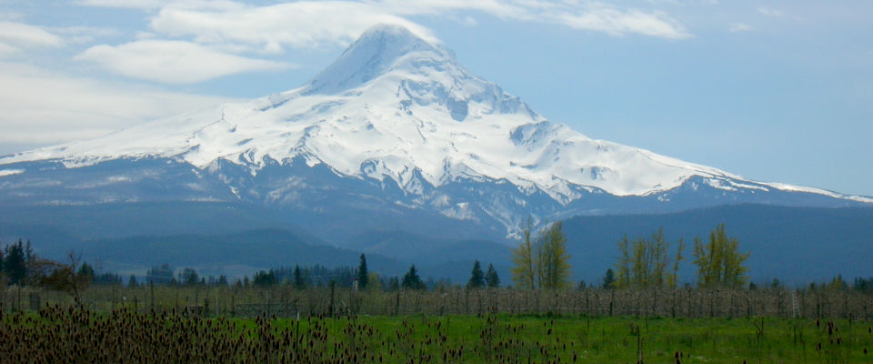 Mount Hood, a stratocolcano in Oregon