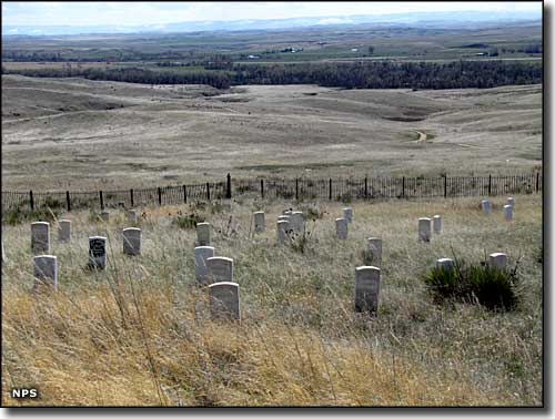 Part of Custer National Cemetery at Little Bighorn Battlefield National Monument