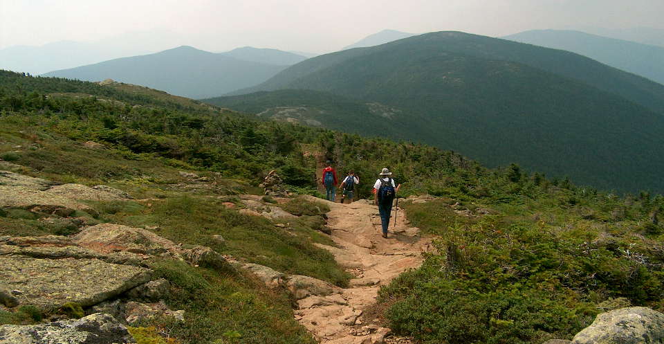 On the Appalachian National Scenic Trail in New Hampshire