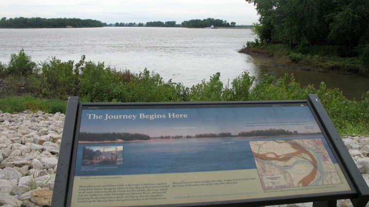 Camp Dubois, at the start of the Lewis and Clark Trail
