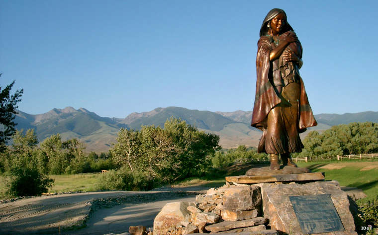 Sacajawea Monument in Salmon, Idaho