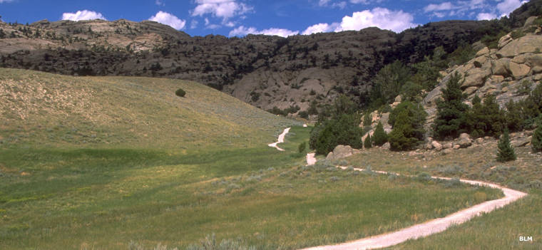 A piece of the Mormon Pioneer National Historic Trail in Wyoming