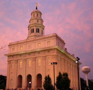 The rebuilt LDS Temple in Nauvoo, Illinois
