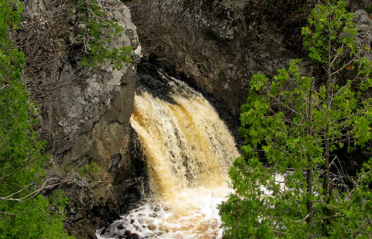 The North Country National Scenic Trail passes by Wren Falls in Wisconsin
