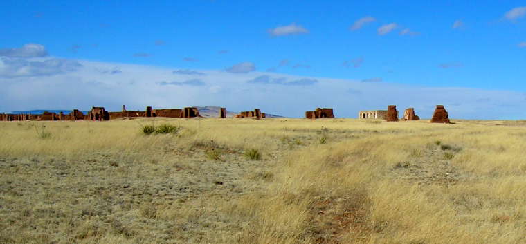 Santa Fe Trail ruts near Fort Union National Monument, New Mexico