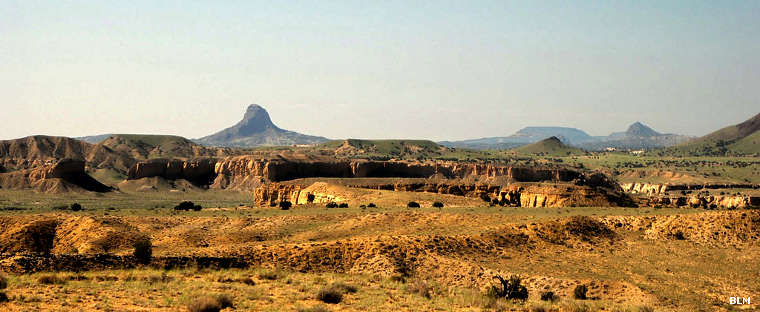 Looking toward Cabezon Peak from the Rio Puerco area, it's a pretty stark desert landscape