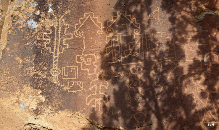 Petroglyphs at El Malpais Wilderness Study Area