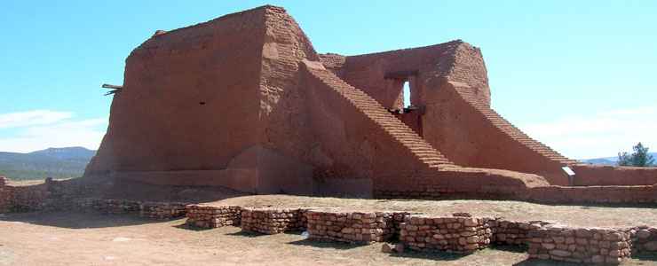 Ruins of the second Pecos Mission Church at Pecos National Historical Park
