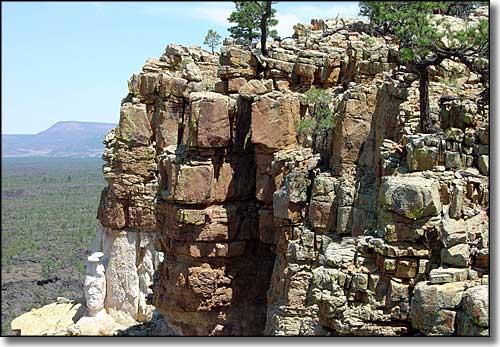 On the Narrows Rim Trail at El Malpais National Monument