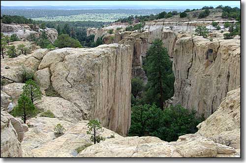 Another view into the box canyon at El Morro National Monument