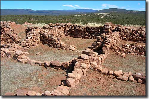 Puebloan ruins from before the Spanish arrival